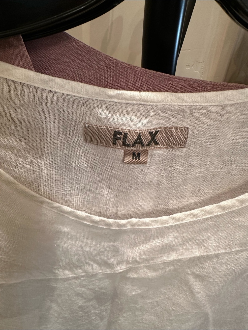 Flax Cream Linen Scoop Neck Top